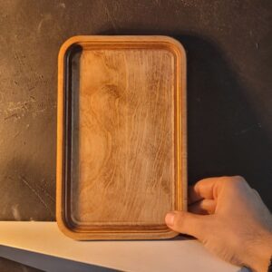 سینی پذیرایی چوبی مستطیلی کافی شاپی 027