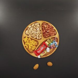 اردوخوری چوبی طرح 4 خانه دایره 073