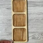 خرید اردو خوری چوبی مستطیل 3 خانه 041
