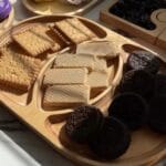 خرید اردوخوری چوبی طرح بیضی 043