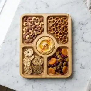 اردوخوری چوبی مستطتیل 5 خانه سرو