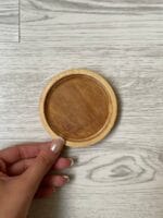 خرید زیرلیوانی چوبی طرح ساده دایره ای 025