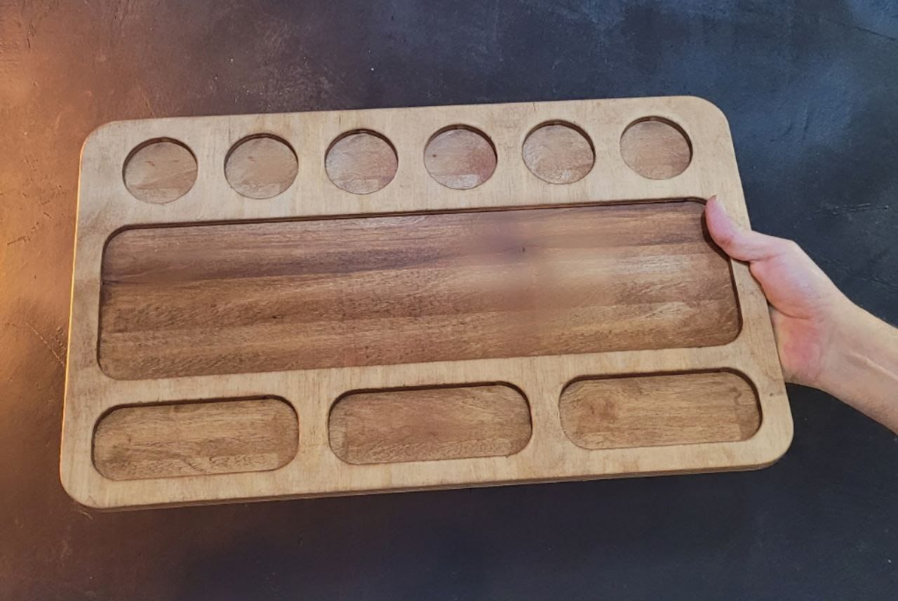 تخته سرو چوبی مزه خوری فینگر فود کد 099 