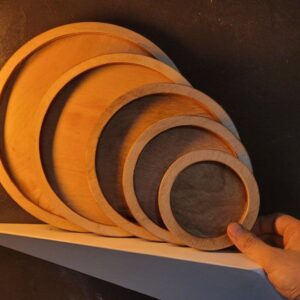 سینی چوبی 5 عددی دایره کد 0106