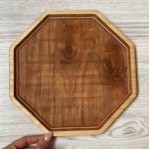 سینی چوبی  8 ضلعی بزرگ 080