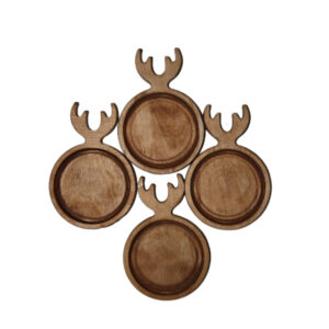 پک چهار عددی زیر لیوانی گوزنی P45