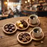 ست اردوخوری دایره 3 خانه و 2خانه چوبی