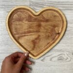 خرید سرویس 2 عددی سینی و اردوخوری قلبی P12