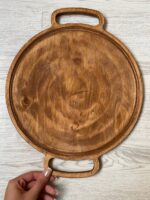 سینی دایره دسته دار چایی