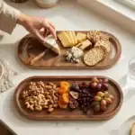 پک سینی و تخته سرو چوبی پذیرایی رزیک وود