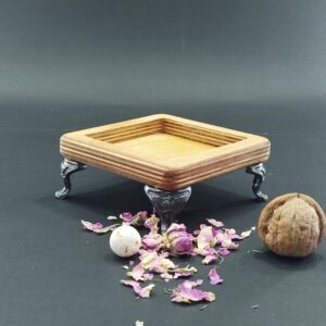 سینی مربع پذیرایی پایه فلزی کوچک 510