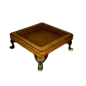 سرو پذیرایی چوبی کوچک پایه دار طرح مربع کد510