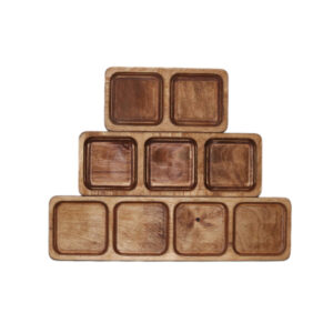 سرویس چوبی 3 عددی اردو خوری مستطیل p26