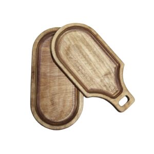 سرویس 2 تیکه سینی کوچک بیضی و دسته دار کافی شاپی P28