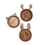 خرید سرویس 3 تیکه اردو خوری چوبی حیوانات P30