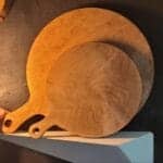 خرید سرویس چوبی 2 سایزی تخته سرو پیتزایی p16