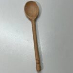 خرید قاشق چوبی دست ساز دسته خراطی کد806